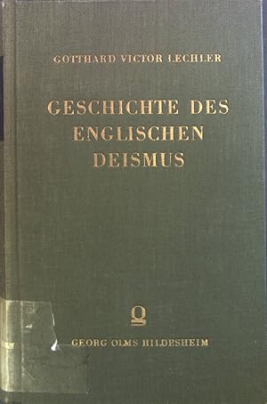 Seller image for Geschichte des englischen Deismus. for sale by books4less (Versandantiquariat Petra Gros GmbH & Co. KG)