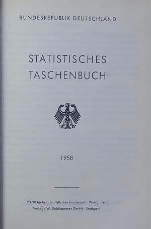 Seller image for STATISTISCHES TASCHENBUCH. BUNDESREPUBLIK DEUTSCHLAND for sale by Antiquariat Bookfarm