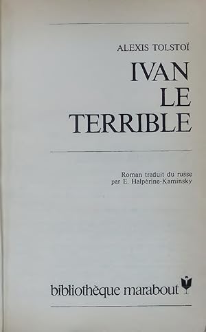 Imagen del vendedor de IVAN LE TERRIBLE. a la venta por Antiquariat Bookfarm