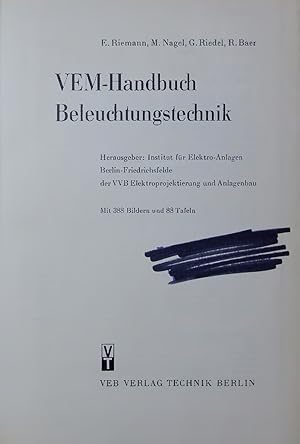 Bild des Verkufers fr VEM-Handbuch Beleuchtungstechnik. zum Verkauf von Antiquariat Bookfarm