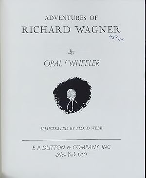 Bild des Verkufers fr ADVENTURES OF RICHARD WAGNER. zum Verkauf von Antiquariat Bookfarm