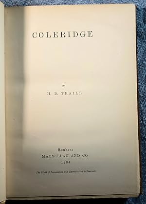Seller image for Coleridge for sale by Trouve Books