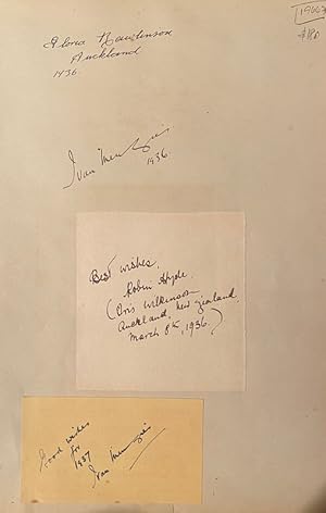 Seller image for Robin Hyde signature for sale by Anah Dunsheath RareBooks ABA ANZAAB ILAB