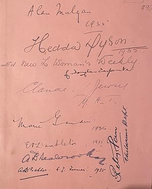 Signatures of New Zealand journalists