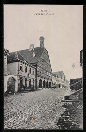 Bild des Verkufers fr Ansichtskarte Ebern, Partie beim Rathaus zum Verkauf von Bartko-Reher