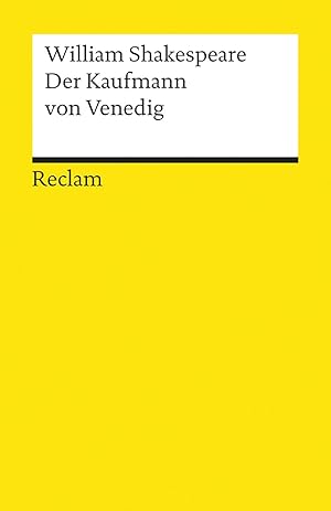 Bild des Verkufers fr Der Kaufmann von Venedig William Shakespeare ; bersetzt von August Wilhelm Schlegel ; herausgegeben von Dietrich Klose zum Verkauf von Antiquariat Buchhandel Daniel Viertel