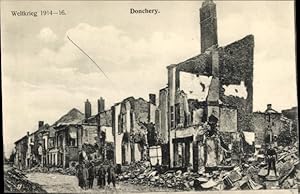 Bild des Verkufers fr Ansichtskarte / Postkarte Donchery Ardennes, Weltkrieg 1914-16, Kriegszerstrungen zum Verkauf von akpool GmbH