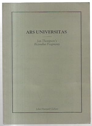 Seller image for Ars Universitas: Jon Thompson's Ricinullus Fragments. for sale by City Basement Books