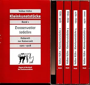 Bild des Verkufers fr Kleinkunststcke. Eine Kabarett-Bibliothek in fnf Bnden. (Neuausgabe). 5 Bde. (= komplett). zum Verkauf von Antiquariat Reinhold Pabel