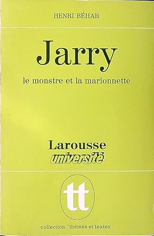 Bild des Verkufers fr Jarry le monstre et la marionnette zum Verkauf von Librodifaccia