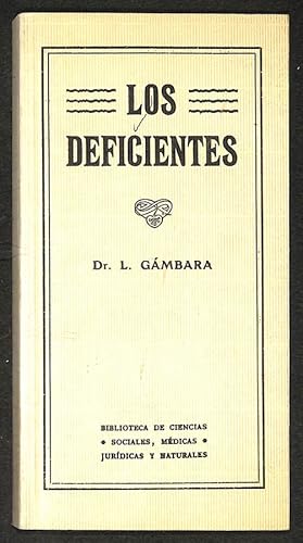 Imagen del vendedor de Los deficientes a la venta por Els llibres de la Vallrovira