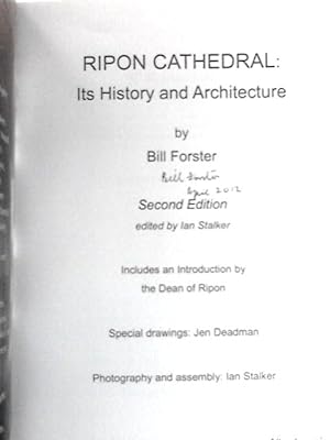 Bild des Verkufers fr Ripon Cathedral: Its History and Architecture zum Verkauf von World of Rare Books