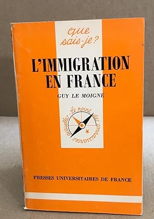 Image du vendeur pour L'immigration en france mis en vente par librairie philippe arnaiz