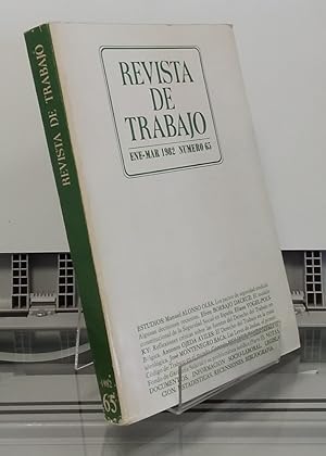 Imagen del vendedor de Revista de Trabajo 65, enero-marzo 1982 a la venta por Librera Dilogo