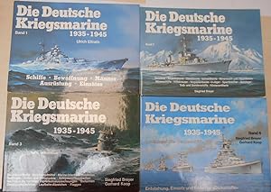 Bild des Verkufers fr Die Deutsche Kriegsmarine 1933 - 1945 Band 1 - 4 vollständig zum Verkauf von Antiquariat Machte-Buch