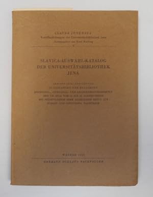 Slavica - Auswahl - Katalog der UniversitÃ¤tsbibliothek Jena