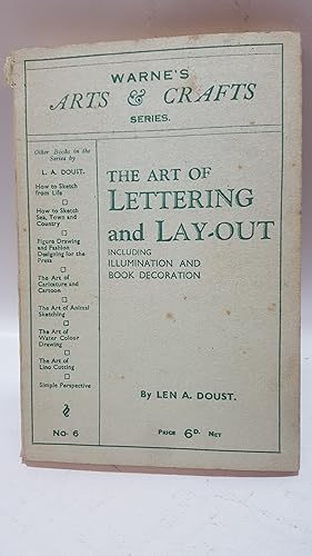 Seller image for The Art of Lettering and Layout. Warne's Art and Crafts Series, No 6 for sale by Cambridge Rare Books