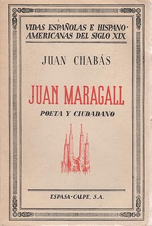 Imagen del vendedor de Juan Maragall. Poeta y ciudadano . a la venta por Librera Astarloa