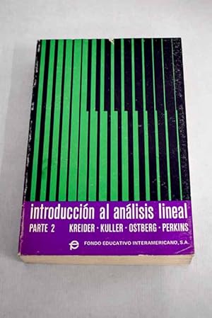 Introduccion al análisis lineal