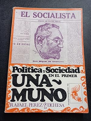 Immagine del venditore per Poltica y sociedad en el primer Unamuno venduto da Vrtigo Libros