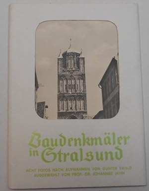 Bild des Verkufers fr Baudenkmäler in Stralsund Acht Fotos nach Aufnahmen von Günter Ewald zum Verkauf von Antiquariat Machte-Buch