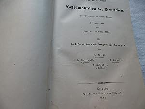 Bild des Verkufers fr Volksmährchen der Deutschen - Prachtausgabe in einem Bande Herausgegeben von Julius Ludwig Klee Mit Holzschnitten nach Originalzeichnungen vo R. Jordan in Düsseldorf, G. Osterwald in Hannover, L. Richter in Dresden, A. Schr dter in Düsseldorf zum Verkauf von Antiquariat Machte-Buch