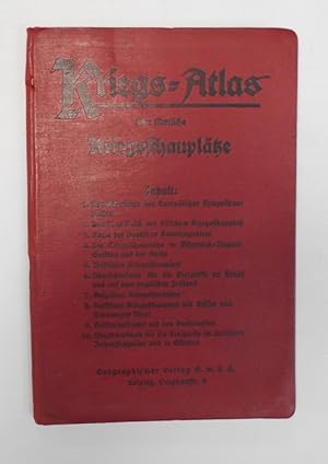 Seller image for Kriegs-Atlas über sämtliche Kriegsschauplätze ( mit 10 farbigen mehrfach gefalteten Landkarten ) for sale by Antiquariat Machte-Buch