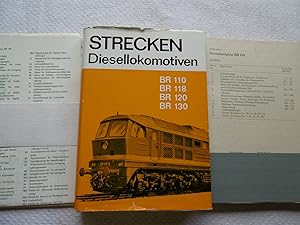 Bild des Verkufers fr STRECKEN Diesellokomotiven BR 110 - BR 118 - BR 120 - BR 130 mit 2 Mappen Anlagen und Pläne zum Verkauf von Antiquariat Machte-Buch