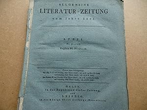 Bild des Verkufers fr Allgemeine Literatur- Zeitung vom Jahre 1821, April Nr. 82 - 108 zum Verkauf von Antiquariat Machte-Buch