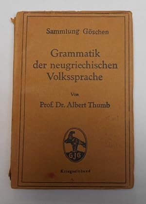 Grammatik der neugrichischen Volkssprache