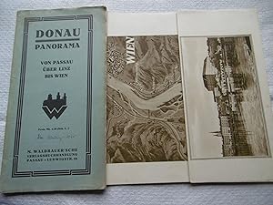 Bild des Verkufers fr DONAU PANORAMA von Passau über Linz bis Wien ( DONAUFAHRT ) zum Verkauf von Antiquariat Machte-Buch
