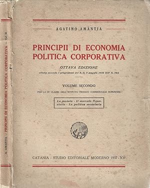 Seller image for Principii di economia politica corporativa vol. II for sale by Biblioteca di Babele