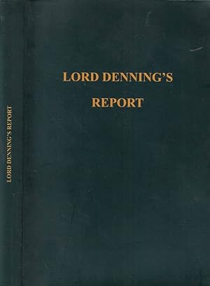 Bild des Verkufers fr Lord Denning's report zum Verkauf von Biblioteca di Babele