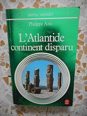 Seller image for L'Atlantide continent disparu for sale by Frederic Delbos