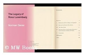 Imagen del vendedor de Legacy of Rosa Luxemburg a la venta por WeBuyBooks