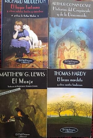 Imagen del vendedor de EL BRAZO MARCHITO y otros cuentos tenebrosos + EL MONJE + EL BUQUE FANTASMA y otros relatos tristes y siniestros + HISTORIAS DEL CREPSCULO Y DE LO DESCONOCIDO a la venta por Libros Dickens