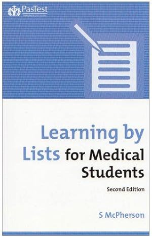 Bild des Verkufers fr Learning by Lists for Medical Students zum Verkauf von WeBuyBooks