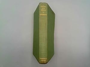 Bild des Verkufers fr Poems And Prose Of Algernon Charles Swinburne zum Verkauf von Goldstone Rare Books