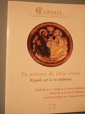 Bild des Verkufers fr Carmel Revue trimestrielle de spiritualite chretienne.N111 zum Verkauf von Domifasol