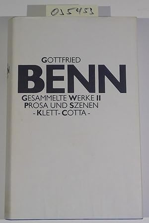 Seller image for Prosa und Szenen. Gesammelte Werke II (Neunte Auflage) for sale by Antiquariat Trger