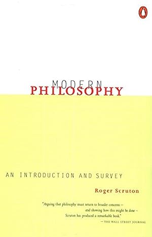 Immagine del venditore per Modern Philosophy: An Introduction And Survey (English Language) venduto da Von Kickblanc