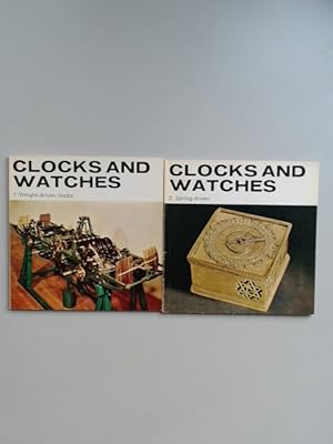 Bild des Verkufers fr Clocks and Watches (complete in 2 volumes). Out of the series "A Science Museum illustrated booklet". zum Verkauf von Wissenschaftliches Antiquariat Zorn