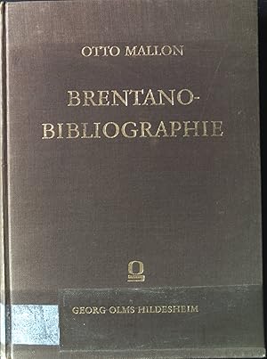 Seller image for Brentano-Bibliographie. (Clemens Brentano 1778 bis 1842). for sale by books4less (Versandantiquariat Petra Gros GmbH & Co. KG)