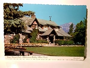 Alberta. Kanada. Jasper National Park. Administration Building. USA. Ansichtskarte / Postkarte fa...