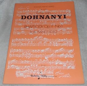 Imagen del vendedor de Rhapsody Op. 11 No. 1 For Piano Solo Kalmus Piano Series No. 3406 a la venta por Pheonix Books and Collectibles