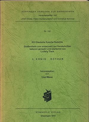 Immagine del venditore per Alt-Deutsche Epische Gedichte I: Knig Rother venduto da avelibro OHG