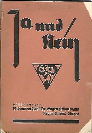 Bild des Verkufers fr Ja und Nein - Bltter fr deutsches Schrifttum. zum Verkauf von Antiquariat Unterberger