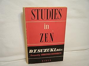 Imagen del vendedor de Studies in Zen a la venta por curtis paul books, inc.