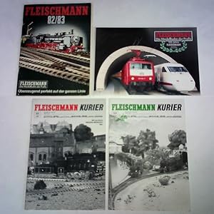 Bild des Verkufers fr 2 Kataloge und 2 Ausgaben Fleischmann Kurier zum Verkauf von Celler Versandantiquariat
