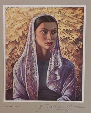 Image du vendeur pour Vladimir Tretchikoff: Cape Malay Bride, Signed Original Colour Print mis en vente par Chapter 1